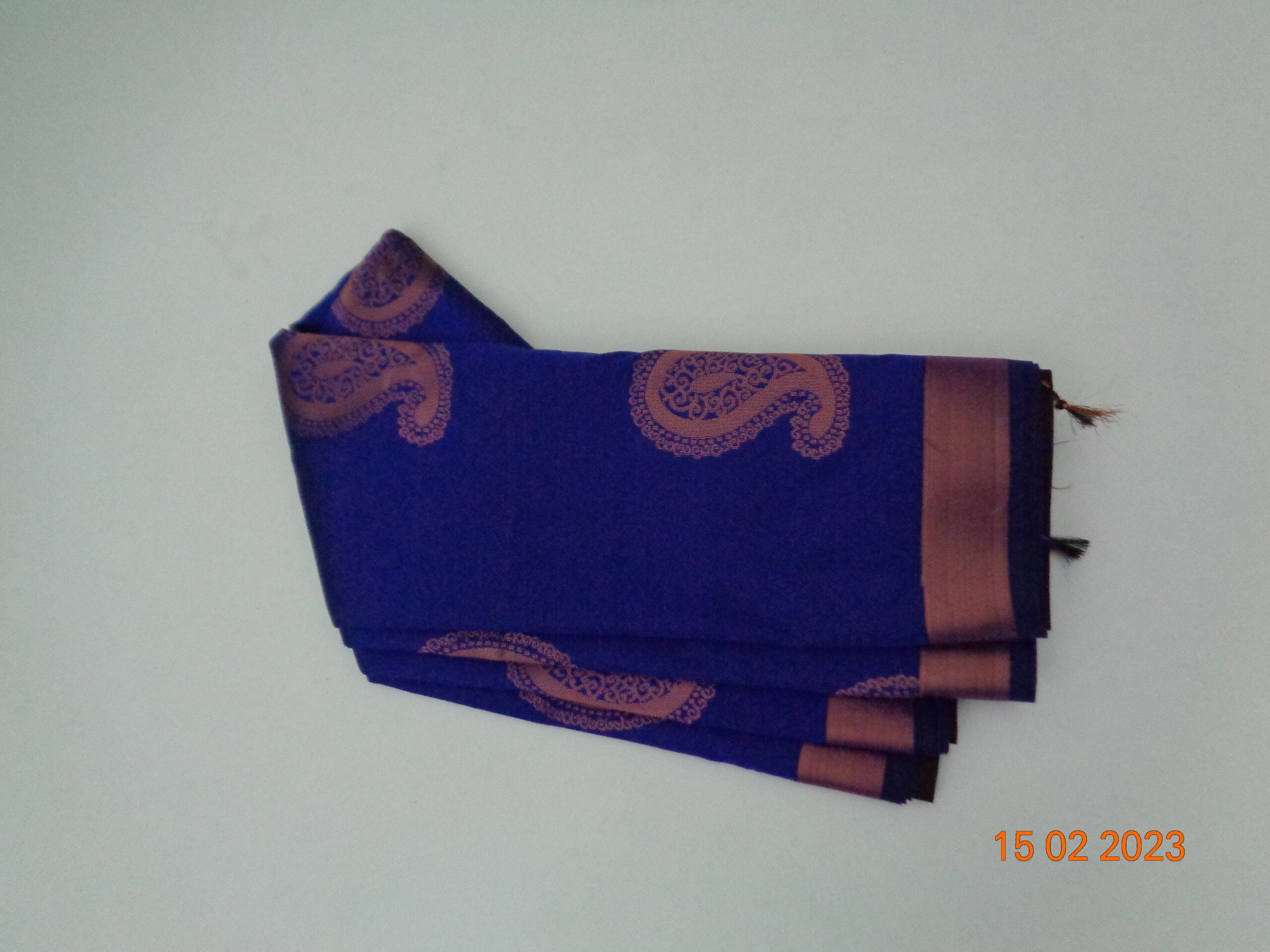 Semi soft silk saree  in Royal blue color