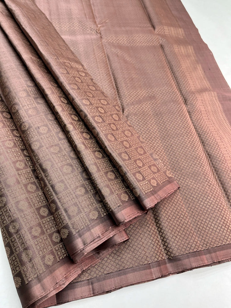 Stone Brown - Soft Silk Saree