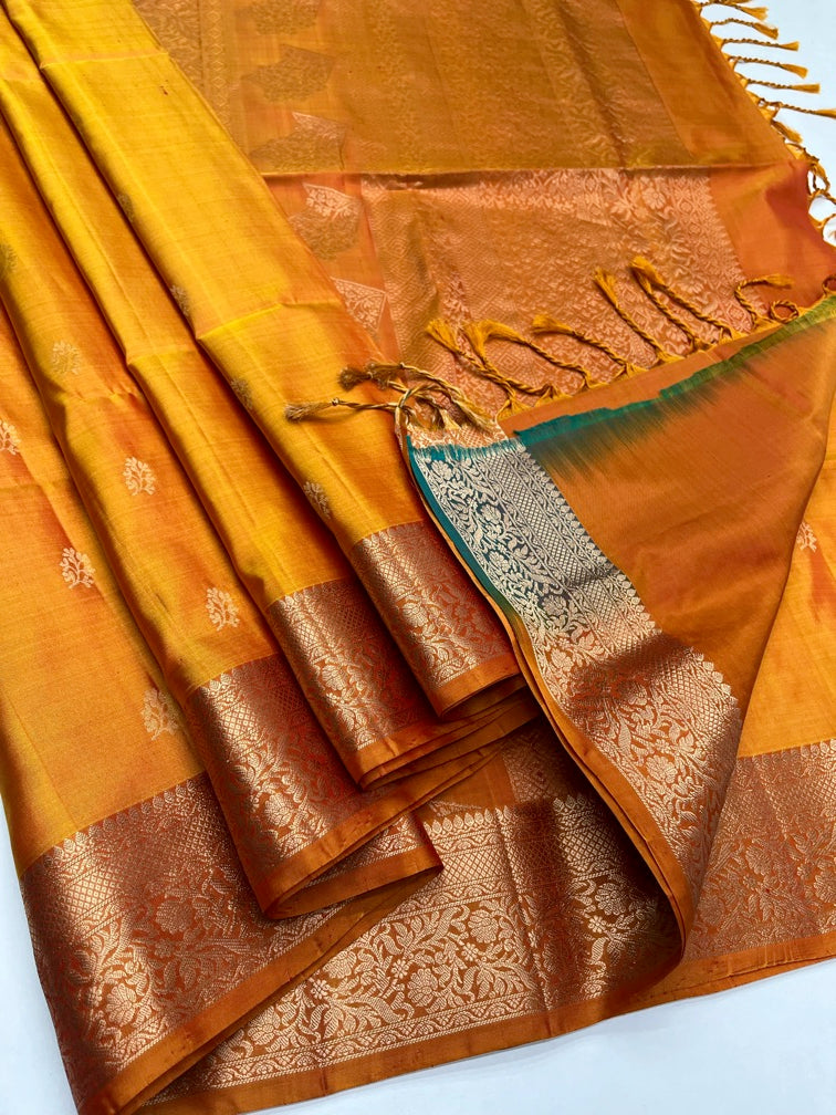 Mango Yellow - Soft Silk Saree