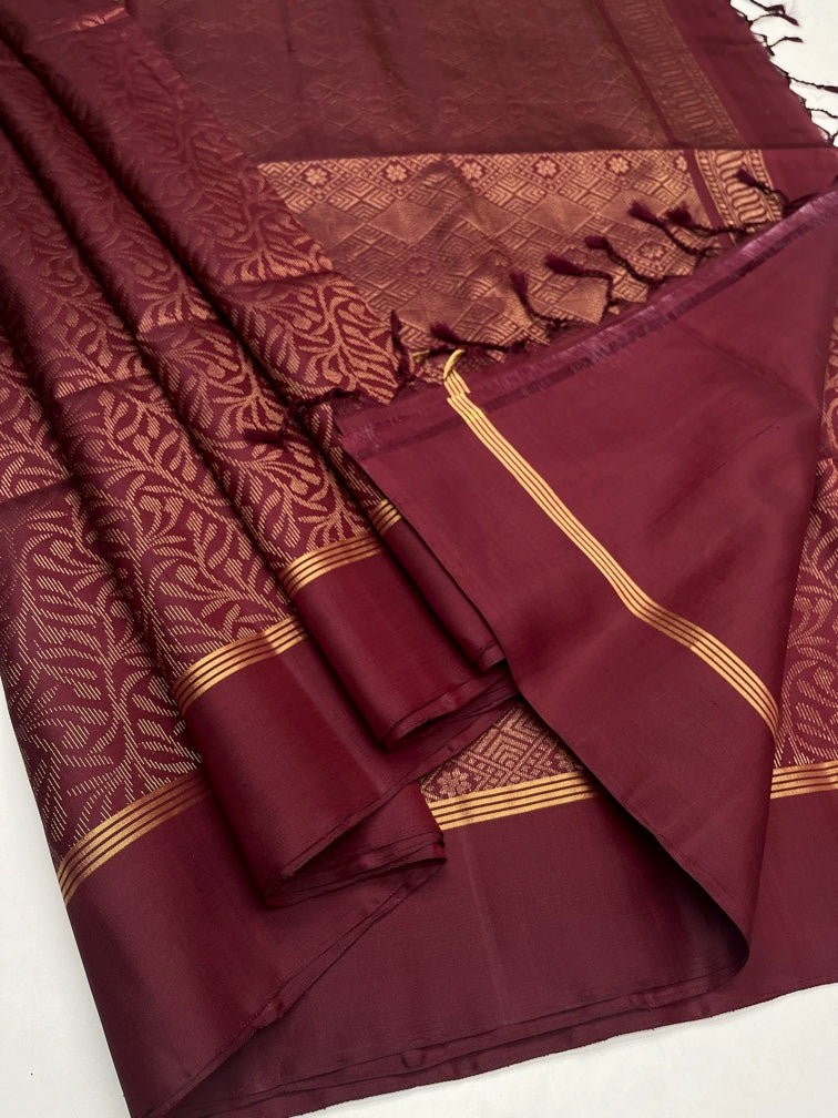 Maroon - Soft Silk Saree