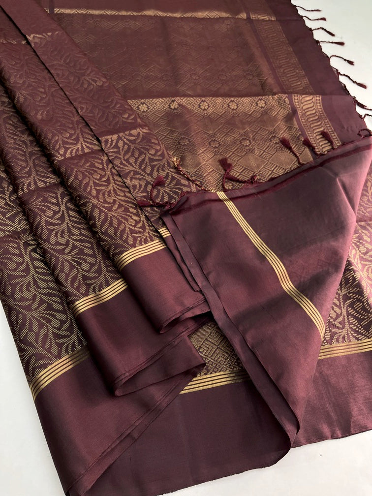 Maroon - Soft Silk Saree