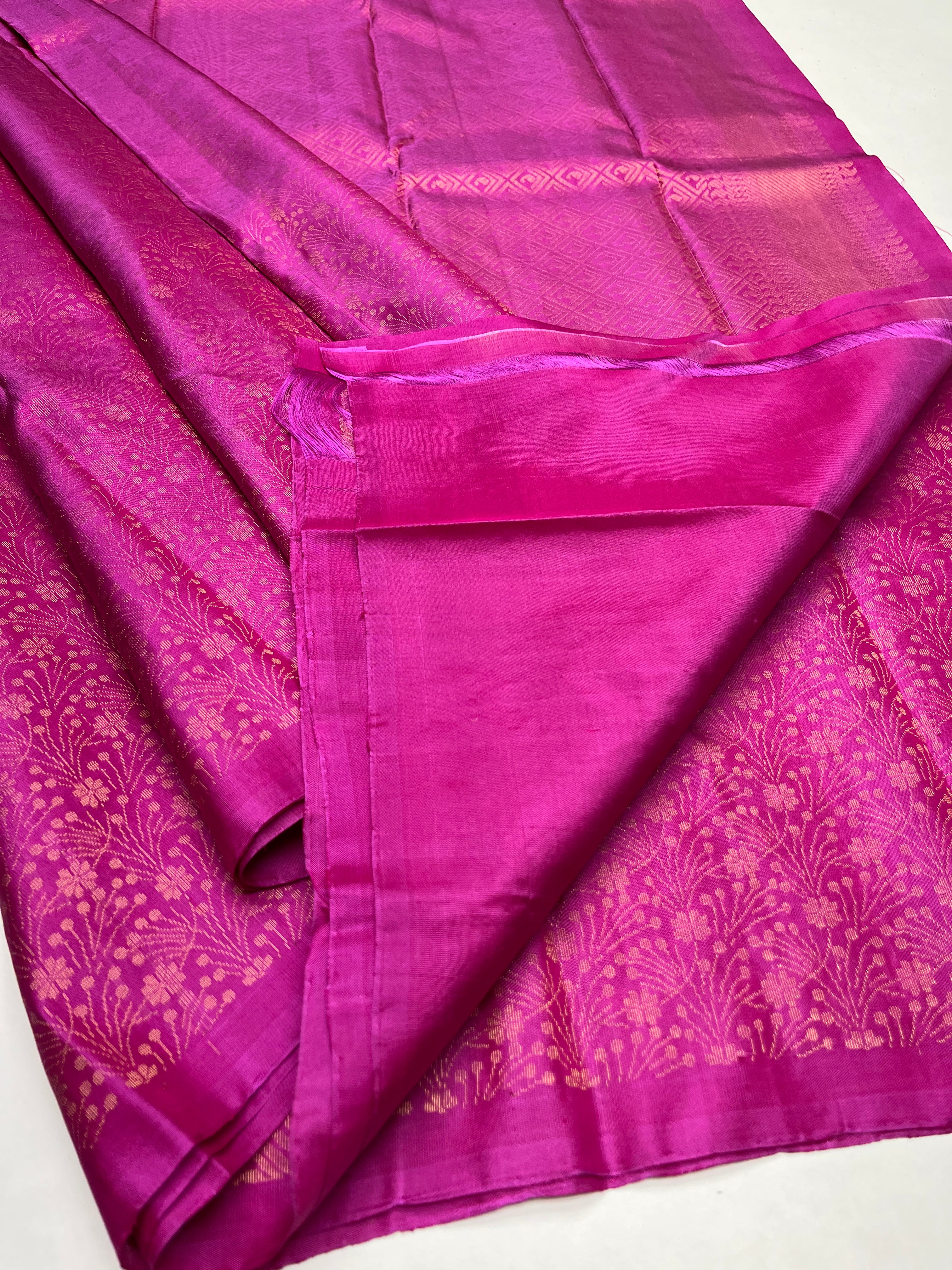 Pink - Soft Silk Saree