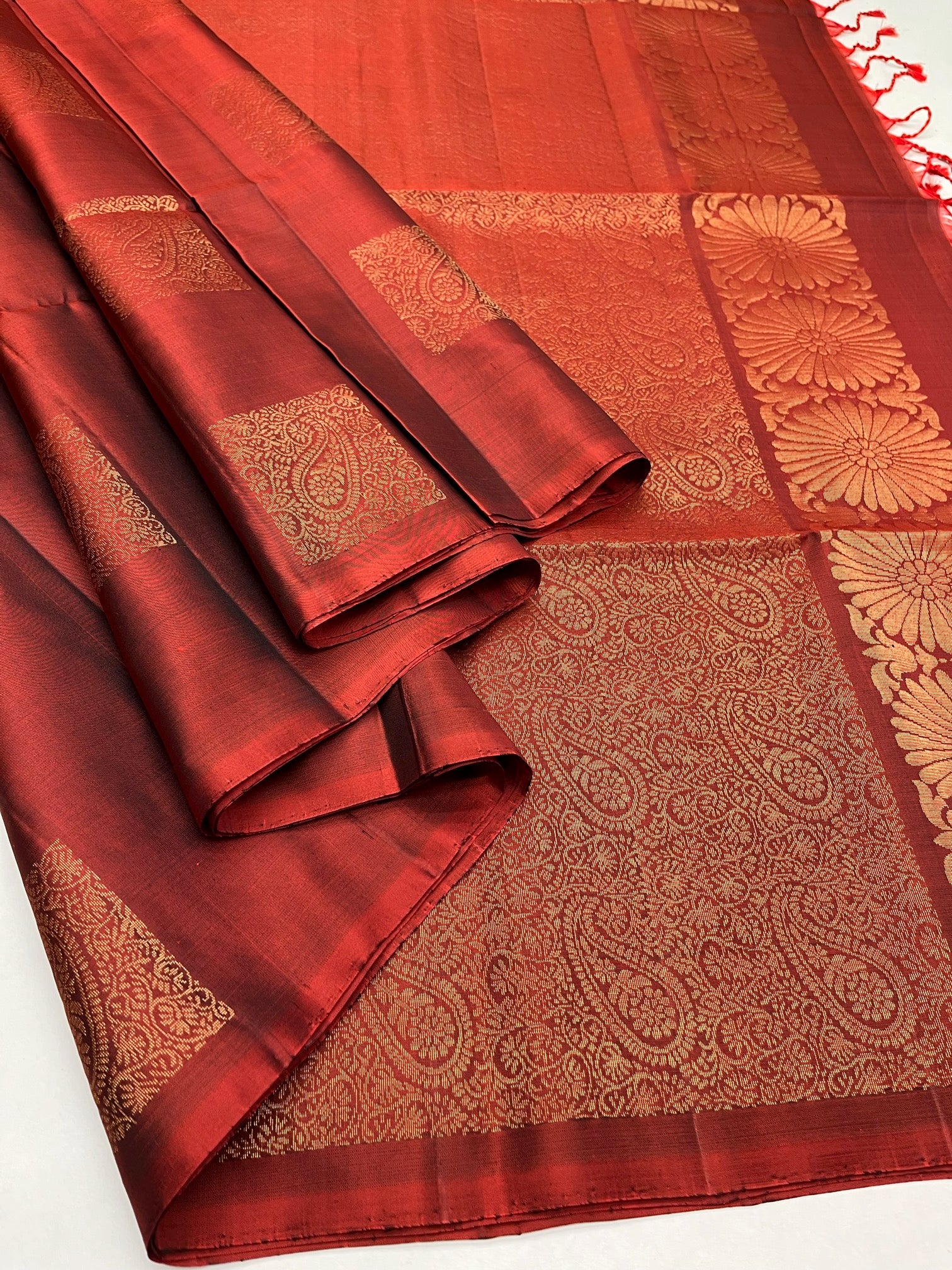 Maroon - Soft Silk Saree