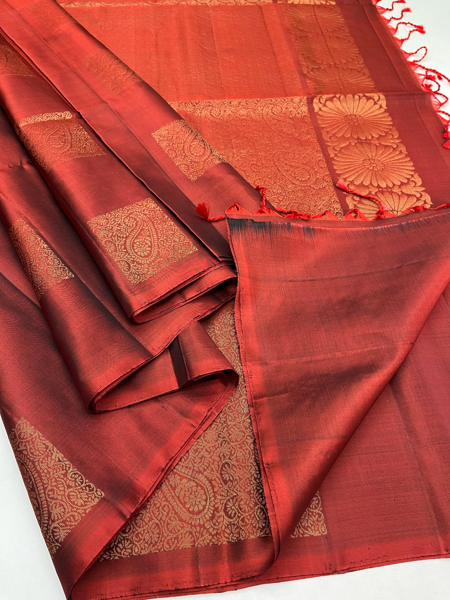 Maroon - Soft Silk Saree