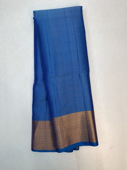 Beautiful Handloom Pure Handloom Soft Silk Vaira Oosi With Blue Color