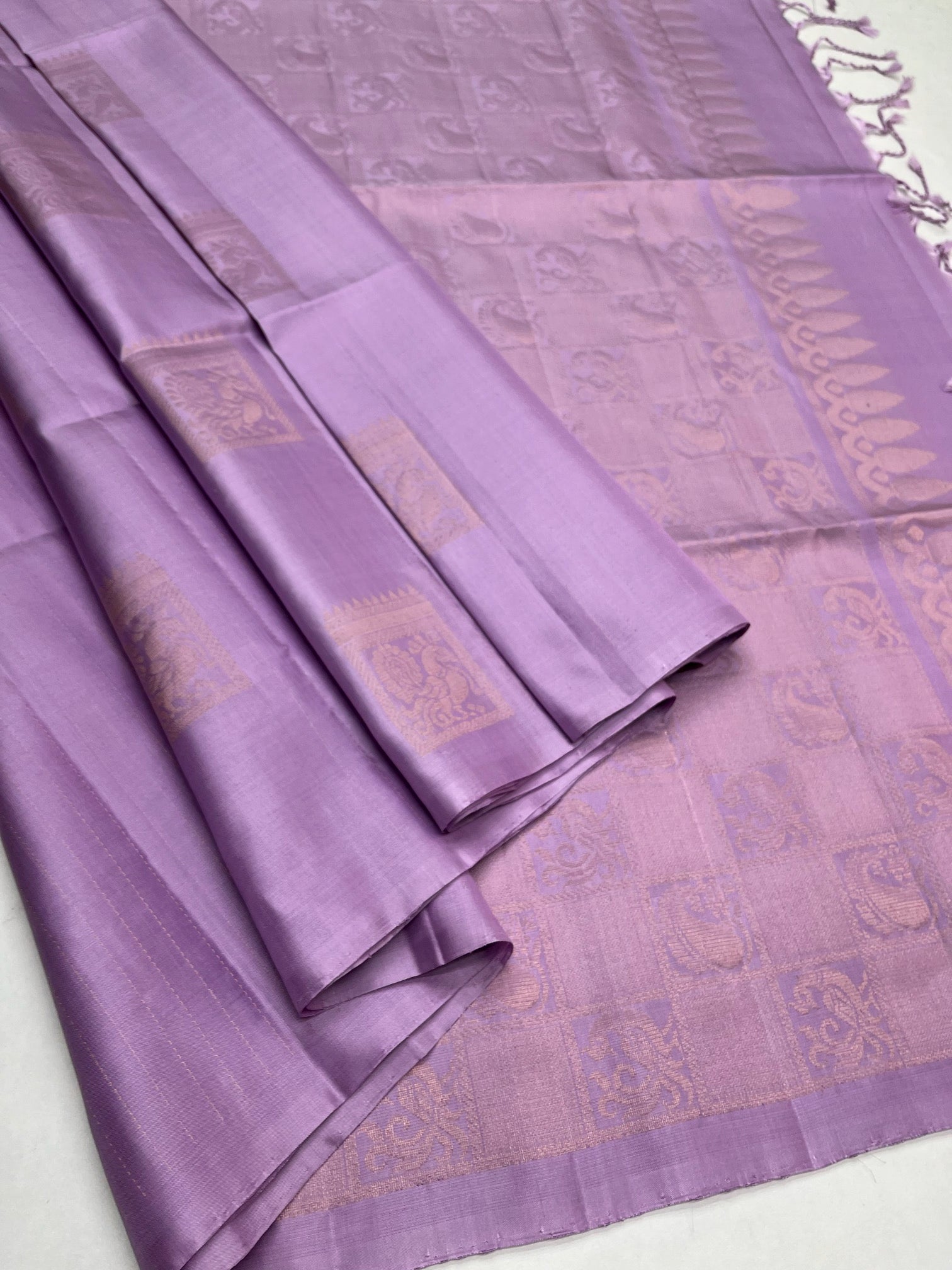 Purple - Soft Silk Saree