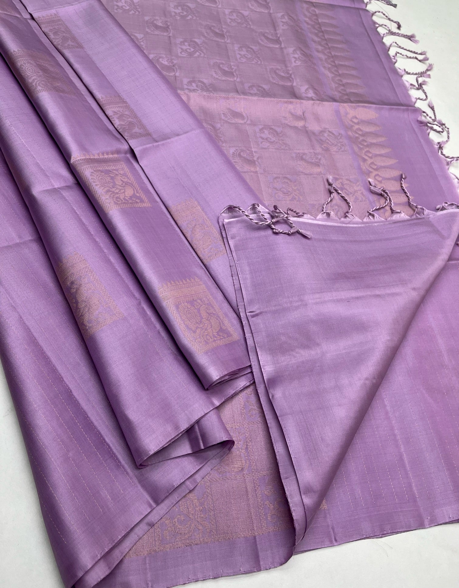 Purple - Soft Silk Saree