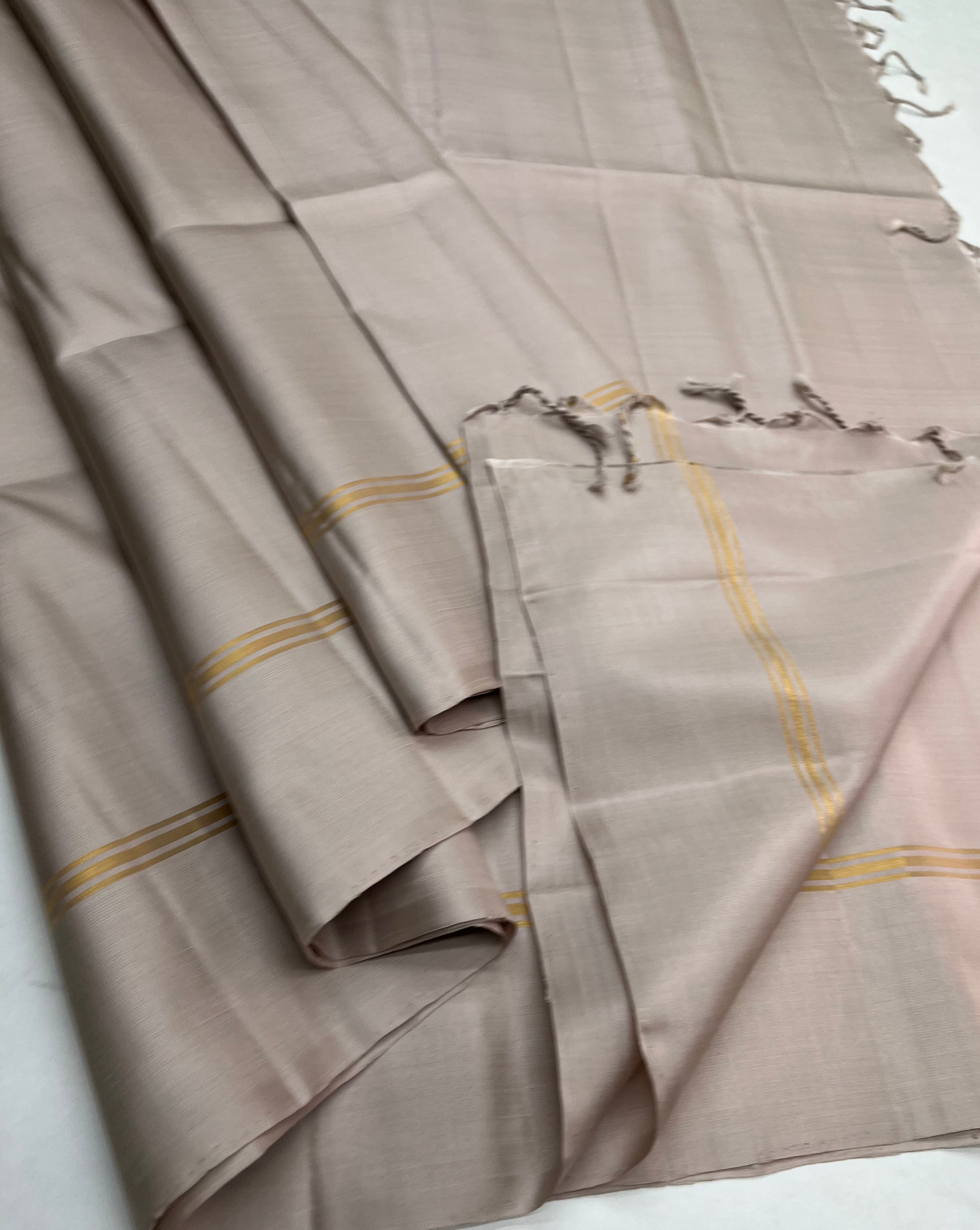 Grey - Soft Silk Saree