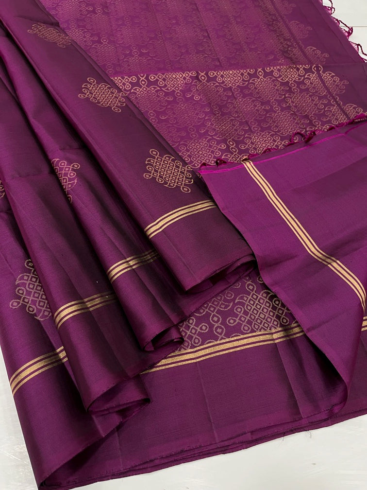 Rich Purple - Soft Silk Saree