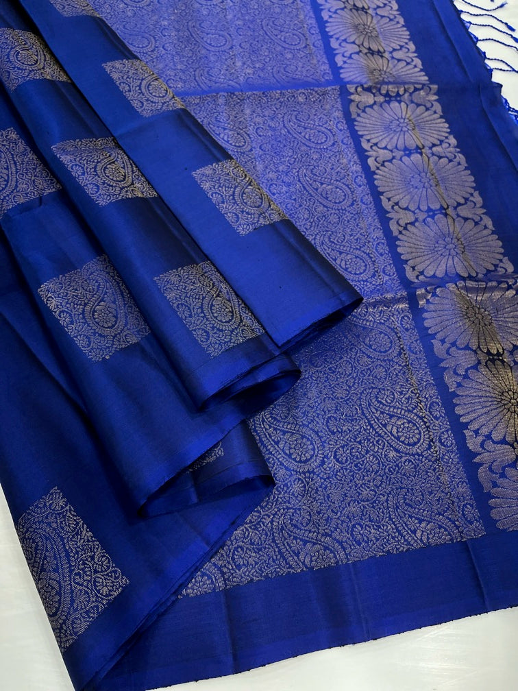 Royal Blue - Soft Silk Saree