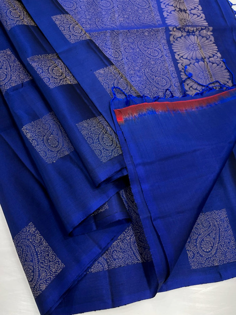 Royal Blue - Soft Silk Saree