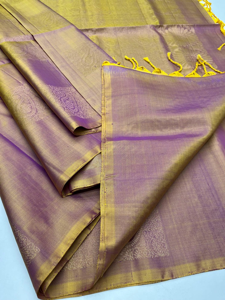 Golden - Soft Silk Saree