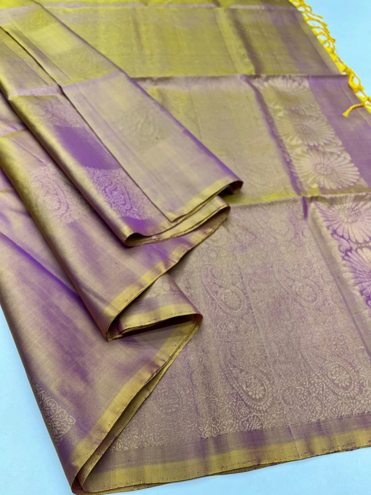 Golden - Soft Silk Saree