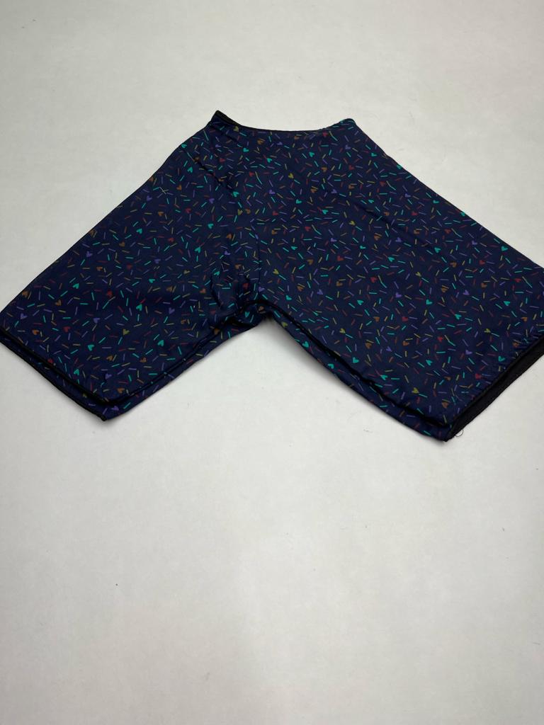 Readymade Ajrakh Blouse in Navy Blue Color